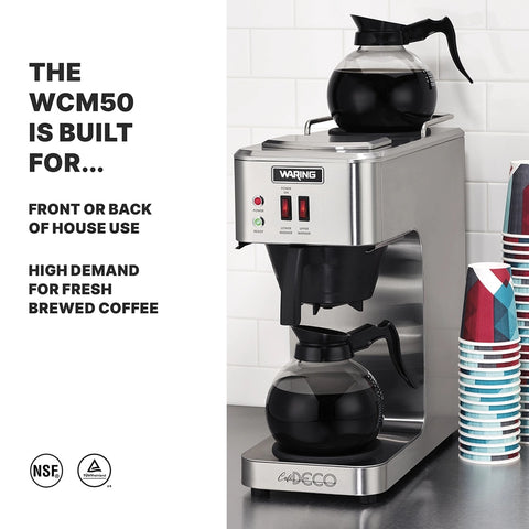 Waring WCM50 Cafe Deco Pour-Over Coffee Brewer