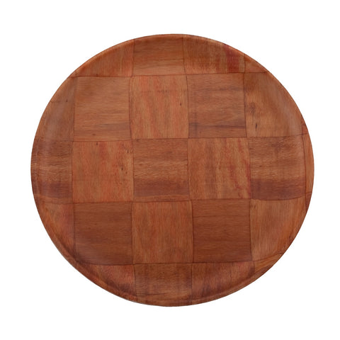 Libertyware WCP12 12" Round Woven Wood Plate