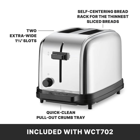 Waring WCT702 Light-Duty 2-Slot Commercial Toaster