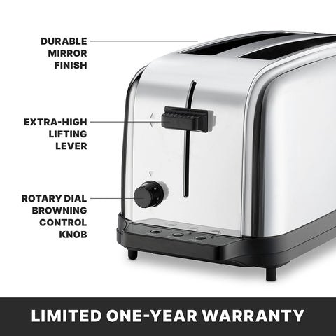 Waring WCT704 Light-Duty 4-Slice 2-Slot Toaster