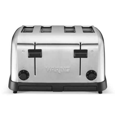 Waring WCT708 Medium-Duty 4-Slot Commercial Toaster, 1800W