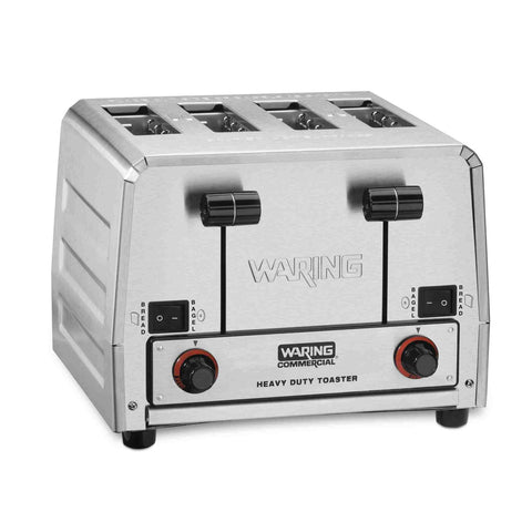 Waring WCT850 Heavy-Duty 4-Slot Switchable Bread and Bagel Toaster, 208V