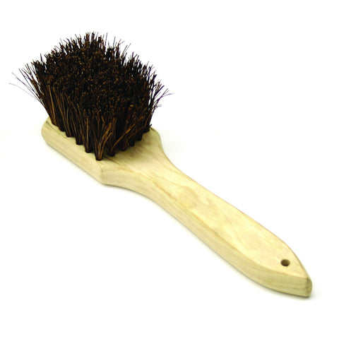 Thunder Group WDWB012 12" Palmyra Bristles Wok Brush with Wood Handle
