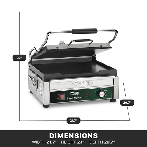 Waring WFG250 Flat Panini Grill (14.5 in x 11 in cooking surface)