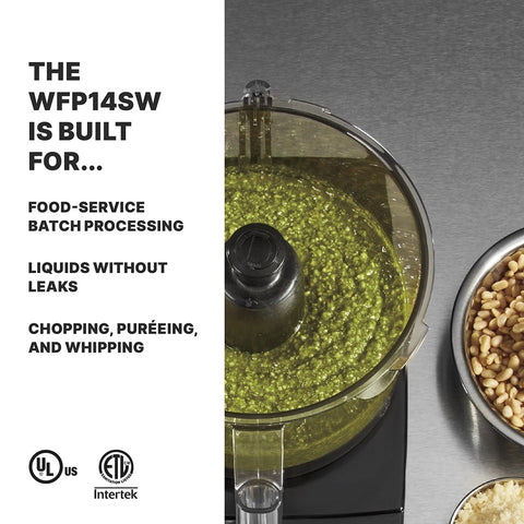 Waring WFP14SW 3.5 Qt Commercial Food Processor with Flat Lid