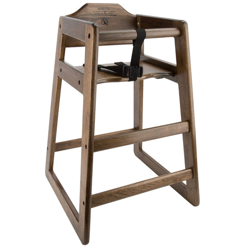 Libertyware WHCFAW-N Wood High Chair, Walnut Finish, Fully Assembled