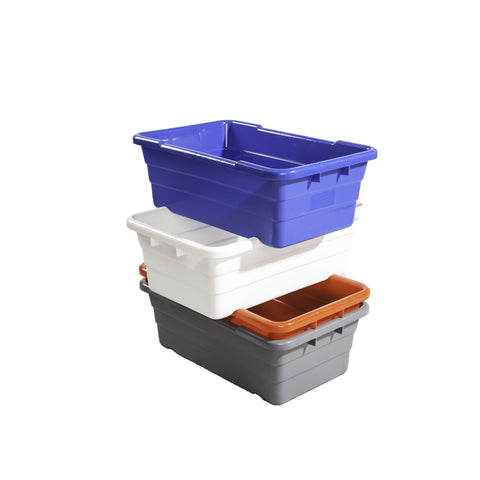 Winholt WHPL-8LID-WH White Polyethylene Lug Lid, 16 x 25 x 1 In.