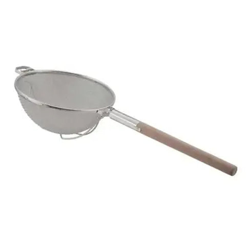 Libertyware WHSHD12 12" Double Mesh Heavy Duty Strainer with Wood Handle