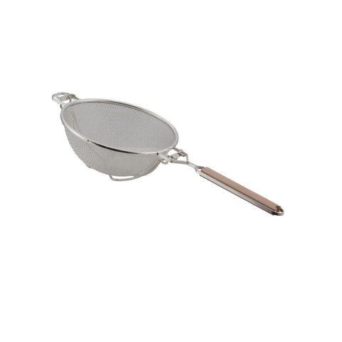 Libertyware WHSHD9 9-Inch Heavy Duty Double Mesh Strainer with Wood Handle