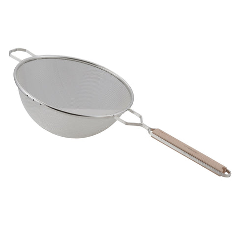 Libertyware WHSSM10 10-Inch Single Medium Mesh Strainer with Wood Handle