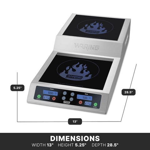 Waring WIH800 Step-Up Double Induction Range Hot Plate