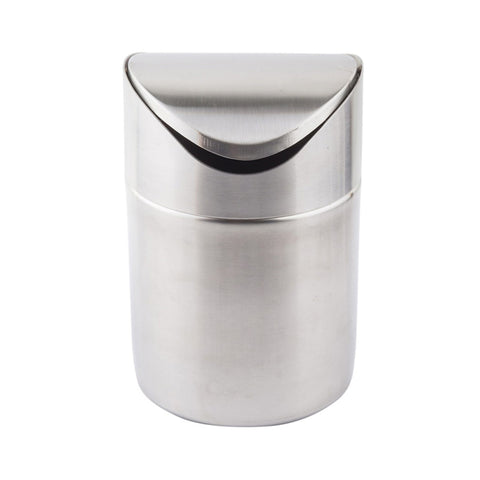 Tablecraft Products WM1 Countertop Mini Waste Basket - Stainless Steel