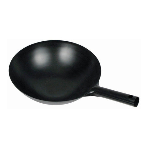 Winco WOK-34 14" Black Carbon Steel Japanese-Style Wok