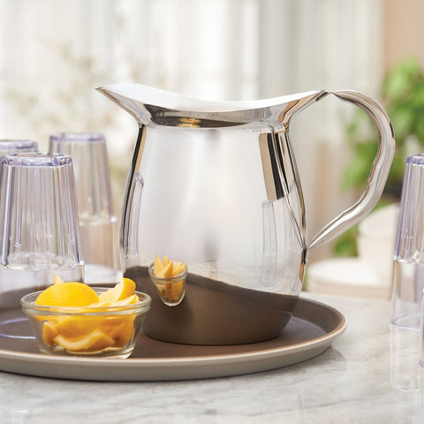 Winco WPB-3 3 Qt Stainless Steel Bell Pitcher