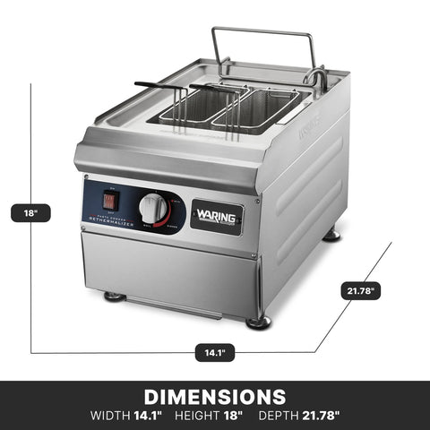 Waring WPC100 Pasta Cooker/Re-Thermalizer, 13.1 qt., 208-240V
