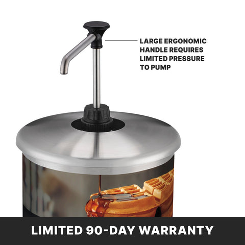 Waring WSD1G 1-Gallon Stainless Steel Countertop Syrup Dispenser