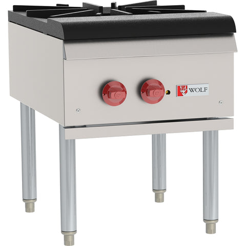 Wolf WSPR1-QS-COMMANDER 18 in Quick Ship Stock Pot Range, 110,000 BTU