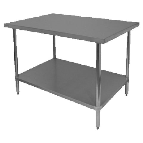 GSW USA WT-P2436US 36"W x 24"D Stainless Steel Work Table Undershelf