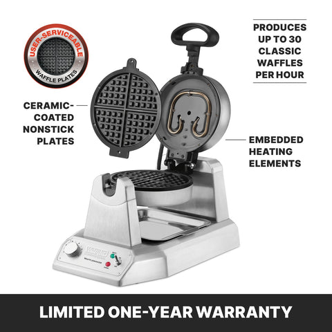 Waring WWD180X Single Classic Waffle Maker (Rotary)