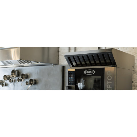 UNOX XAVHC-HC11 Hood with Steam Condenser for GN 1/1 Electric Ovens