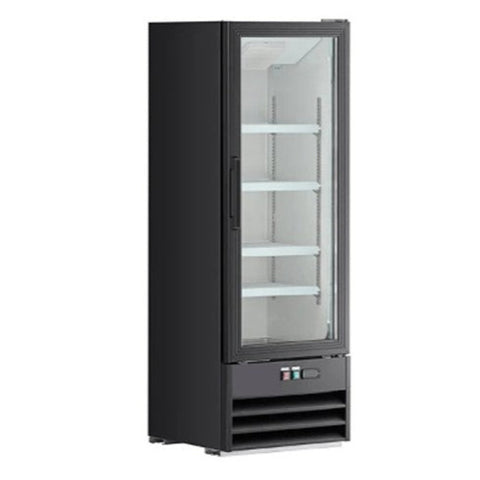 Enhanced Freezers XLS-215W Enhanced Upright Glass Door Merchandiser, 6.9 Cu. Ft., Black Exterior