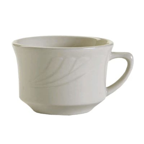 Tuxton China YEF-0752 Monterey 7 oz. Eggshell Short Cup
