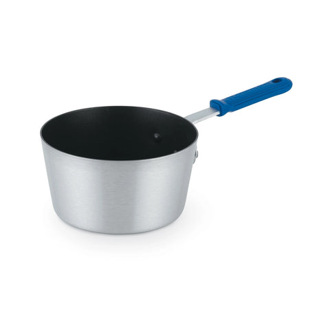 Vollrath Z434312 Wear-Ever 3.75-Quart Tapered Aluminum Sauce Pan with SteelCoat X3 Nonstick and Cool Handle