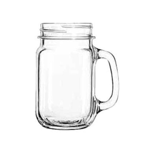 Enhanced Glassware Z59515 Glass Mason Jar with Handle