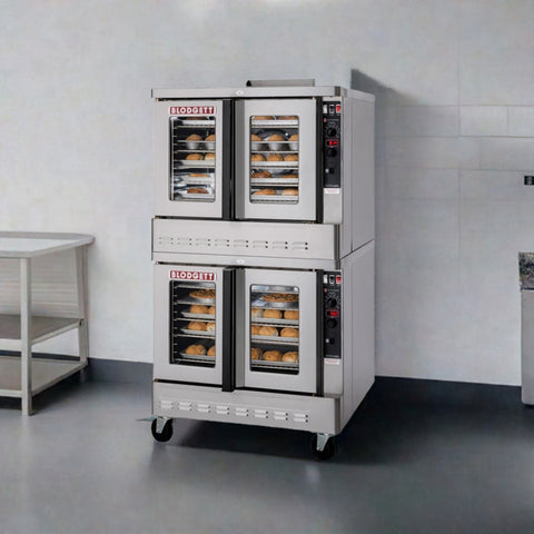 Blodgett ZEPH-100-G DBL Zephaire Double Deck Natural Gas Full Size Convection Oven