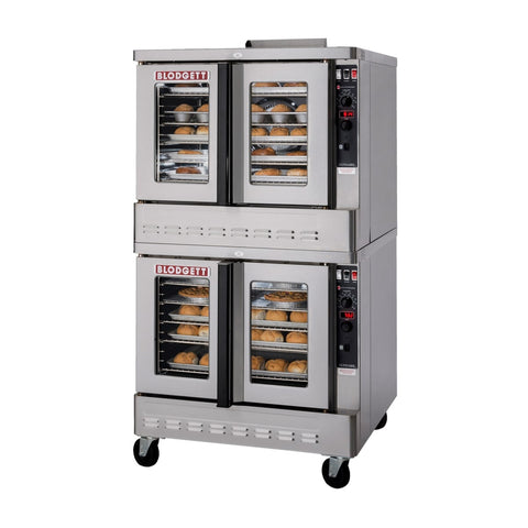 Blodgett ZEPH-200-G DBL Zephaire Double Deck Full Size Natural Gas Convection Oven, 120,000 BTU