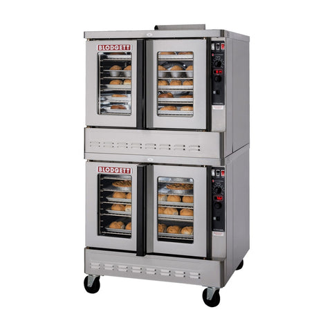 Blodgett ZEPH-200-G DBL Zephaire Double Deck Full Size Natural Gas Convection Oven, 120,000 BTU