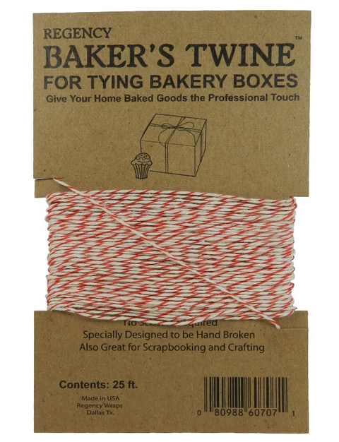 25-Feet professional Baker's Twine Use to tie pastry boxes 100-percent cotton Specially designed to break by hand