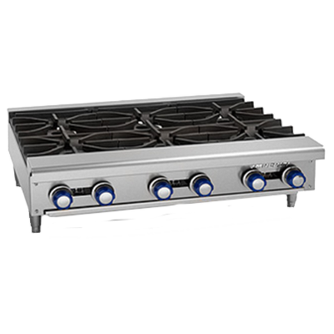 IHPA-8-48 Imperial 48" Countertop 8-Burner Gas Hotplate