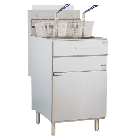 EGF-150-N is a 70 lbs capacity fryer