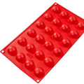 SMF-006 Fat Daddio's Silicone Baking Mold, Hemisphere, 0.3 oz., 1.18 in Dia.-Fat Daddios