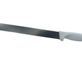 KWSLICE12S Cresco Resco KNIFE SLICING 12" SMOOTH, WHITE HANDLE-Enhanced Smallwares