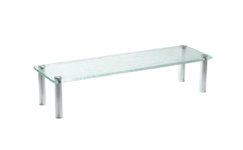 TableCraft Products A206 Cristal Rectangle Acrylic Riser