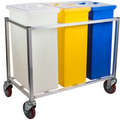 AMFC-173123WELD Enhanced Mobile Cart for Ingredient Bins-Enhanced SS & Equipment
