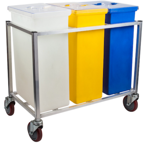 AMFC-173123WELD Enhanced Mobile Cart for Ingredient Bins-Enhanced SS & Equipment