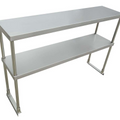 E-DOS-1661 Enhanced Double Tier Overshelf 12"X60-7/16"X32"H-Enhanced SS & Equipment