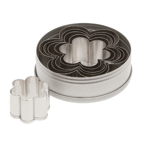 Ateco 7806 Plain Edge Daisy Cookie Cutter Set, 6-Piece Stainless Steel