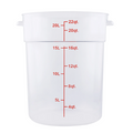 ERC22T Cresco Resco Round Food Container 22 qt, Translucent-Enhanced Smallwares