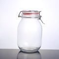 CW-11800F Enhanced 63 Oz. Glass Storage Jar with Lock Seal - EA-Enhanced Glassware