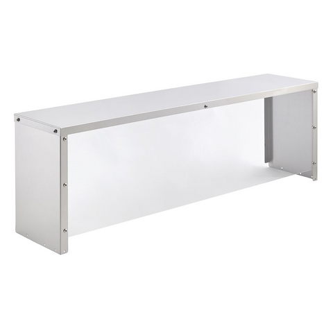 Enhanced SS & Equipment E-CSS-1072-SSG 72" Cafeteria Serving Shelf with Front Acrylic Sneeze Guard