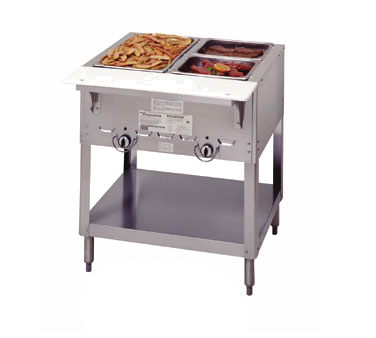 Duke Manufacturing 303-LP Aerohot 3-Well LP Gas Steam Table Hot Food Unit, 44-3/8" W