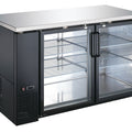 EBB-2G-HC Back Bar cooler 58" Two Glass Doors-Enhanced Refrigeration