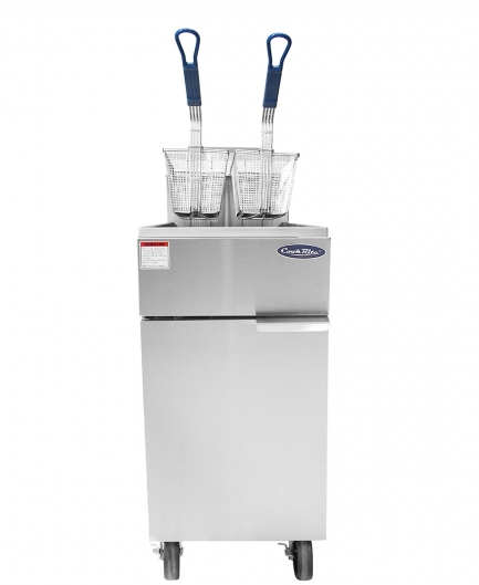 Atosa USA, Inc. ATFS-35ES-NG 35 lb Floor Model Natural Gas Deep Fryer