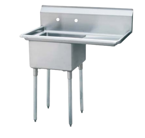 C1T151512-15R Enhanced, Sink, 1-compartment, right drainboard