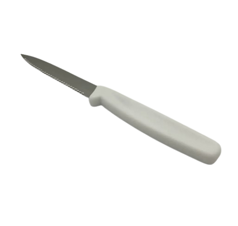 Cresco Resco KWPARING4SR 4" Serrated Paring Knife, White Handle