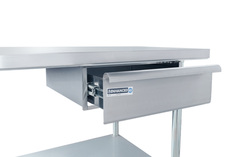Enhanced SS & Equipment E-DR-24P Stainless Steel Drawer 16"x20"x4" for 24" Width Work Table